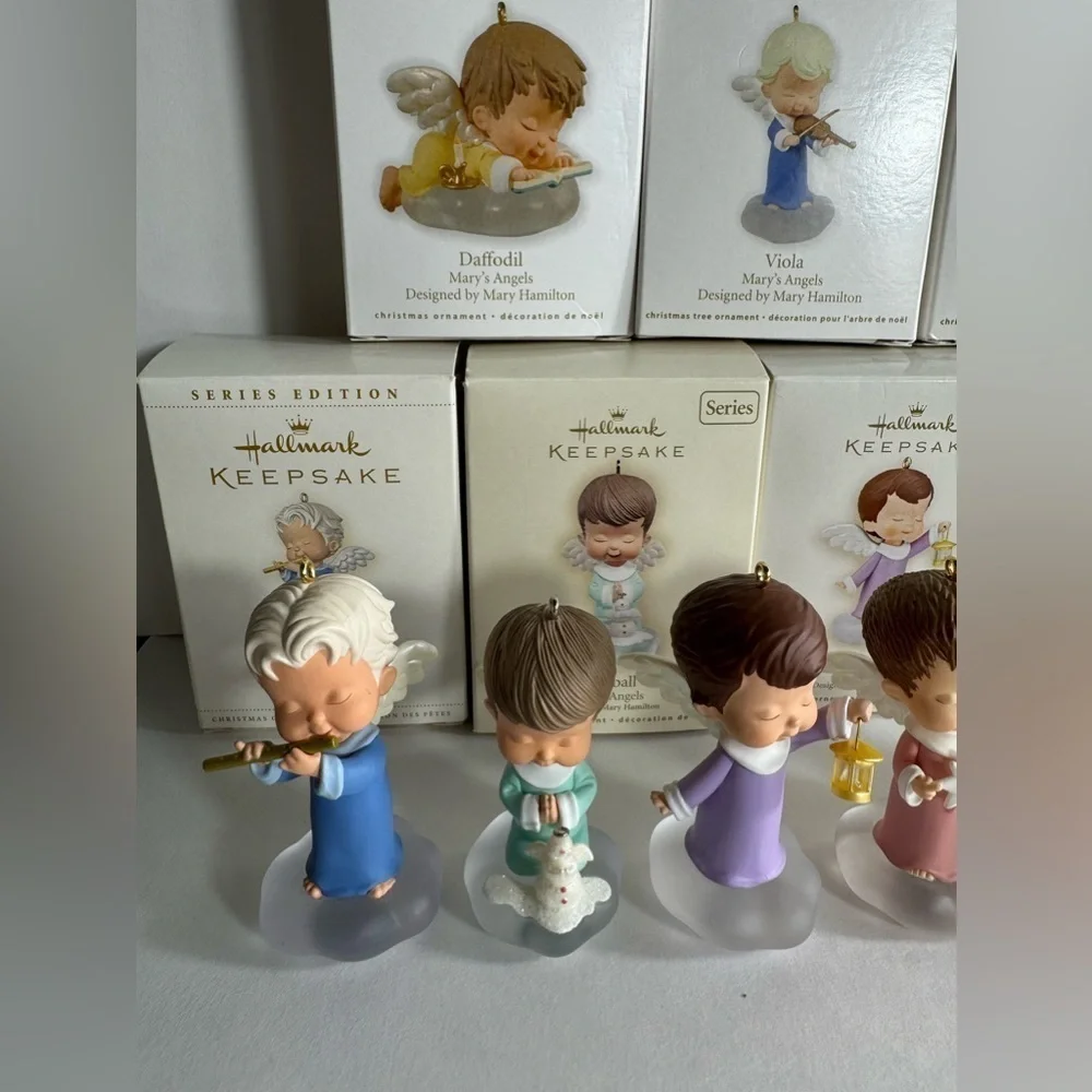 Hallmark Keepsake MARY'S ANGELS SERIES ORNAMENTS 19-25 Lot Of 7